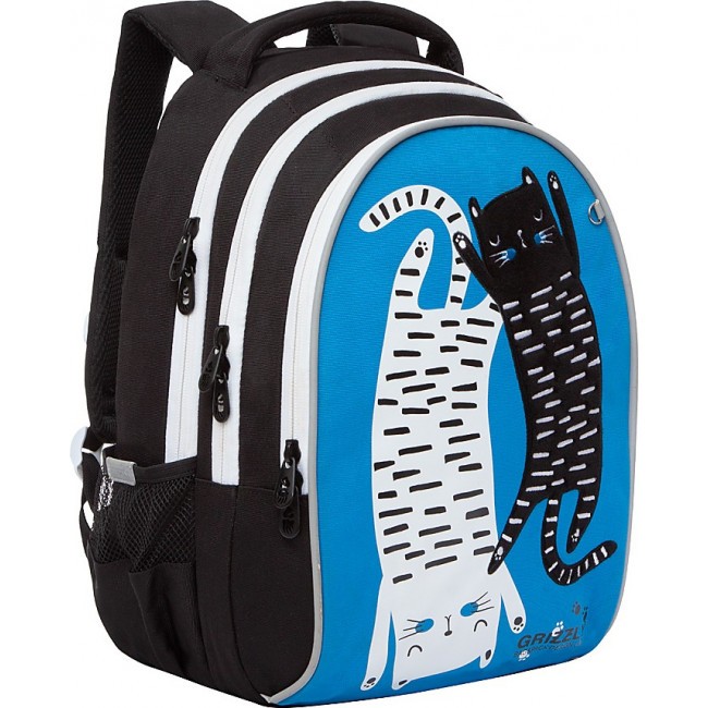 Рюкзак школьный Grizzly RG-168-2 голубой - фото №2