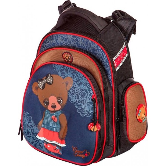 Школьный рюкзак для девочки Hummingbird Kids Какао-Мишка - фото №1