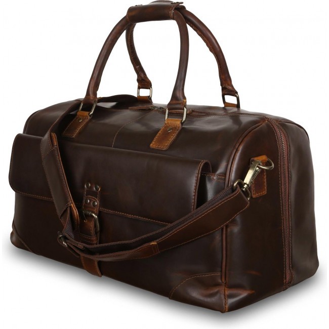 Дорожная сумка Ashwood Leather Lyndon Copper Brown Медно-коричневый - фото №1