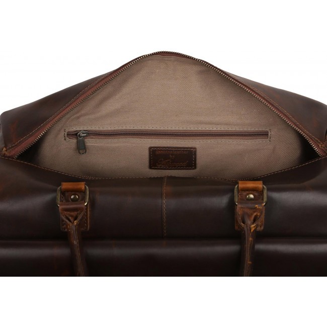 Дорожная сумка Ashwood Leather Lyndon Copper Brown Медно-коричневый - фото №5