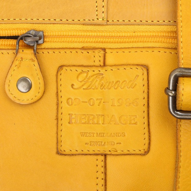Сумка Ashwood Leather D-70 Yellow - фото №4