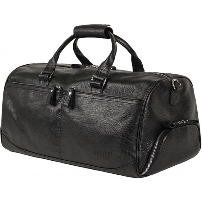 Дорожно-спортивная сумка Brialdi Traveller Relief black Черный - фото №1