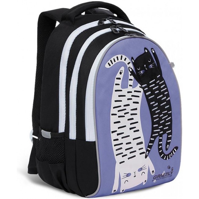Рюкзак школьный Grizzly RG-168-2 лаванда - фото №1