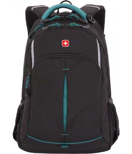 Рюкзак SwissGear SA3165206408 Черный/бирюзовый- фото №1