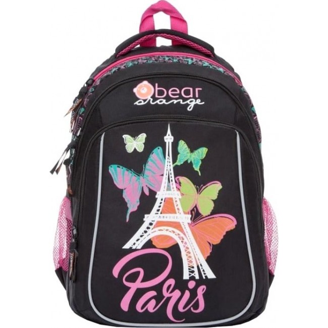 Школьный рюкзак для 5-11 класса для девочки Orange Bear V-53 Париж (черный) - фото №1