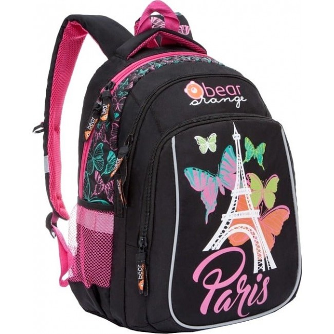 Школьный рюкзак для 5-11 класса для девочки Orange Bear V-53 Париж (черный) - фото №2