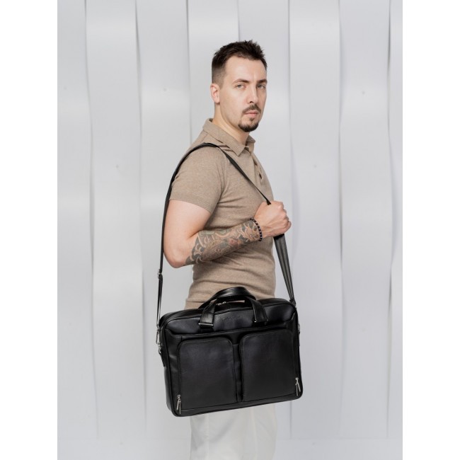 Мужская сумка Carlo Gattini Riace 1015-01 Черный - фото №6