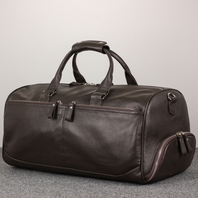 Дорожная сумка Brialdi Traveller Relief brown Коричневый - фото №6