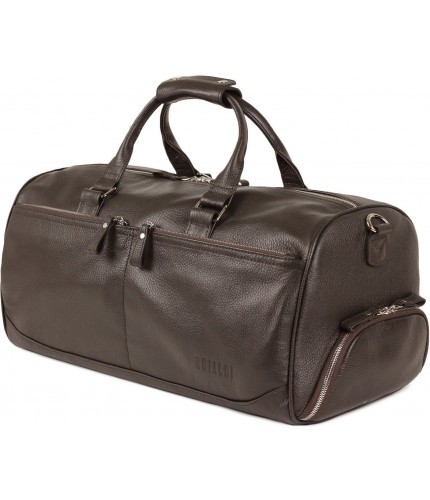 Дорожная сумка Brialdi Traveller Relief brown Коричневый- фото №1