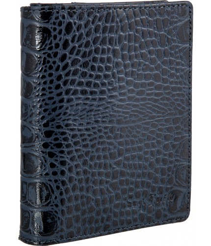 Портмоне Sergio Belotti 7501 croco blue- фото №1