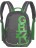 Рюкзак Grizzly RU-400-1 Серый - зеленый - фото №1