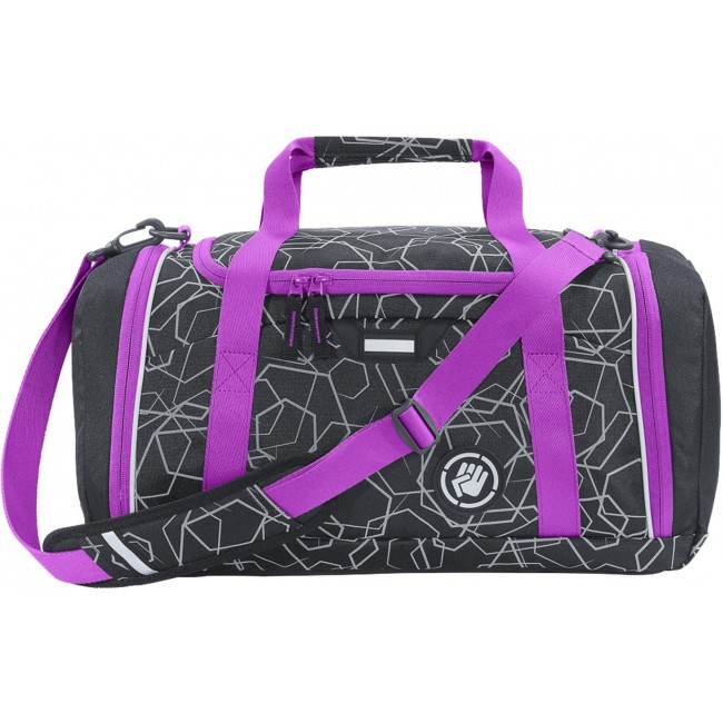Спортивная сумка Coocazoo SporterPorter Laser Reflect Berry черный/розовый - фото №1