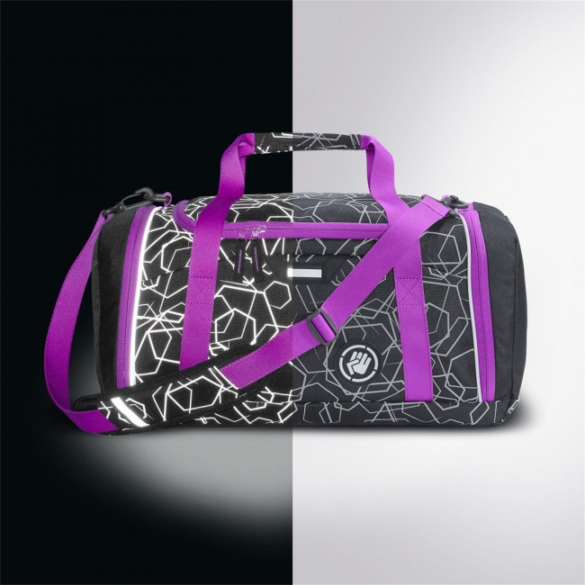 Спортивная сумка Coocazoo SporterPorter Laser Reflect Berry черный/розовый - фото №3