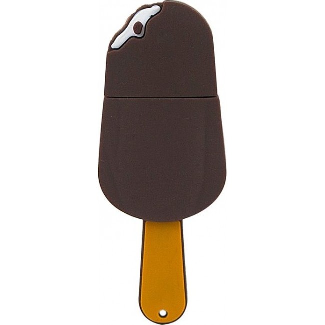 Зарядка Kawaii Factory USB-флешка "Эскимо" Полностью коричневая - фото №1