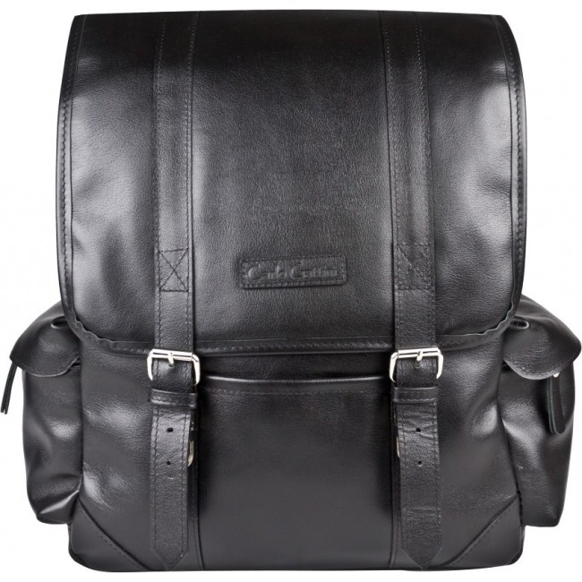 Кожаный рюкзак Carlo Gattini Montalbano 3097-01 black - фото №1