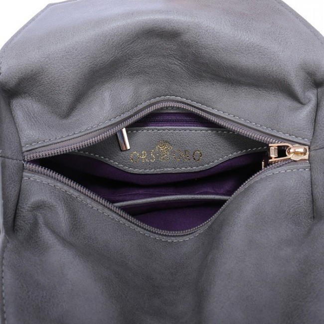 Женская сумка OrsOro D-156 Серый - фото №4