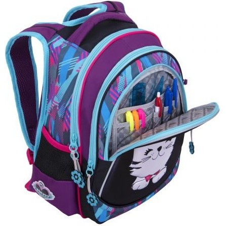 Рюкзак Across 20-CH220-6 Фиолетовый Котенок - фото №4