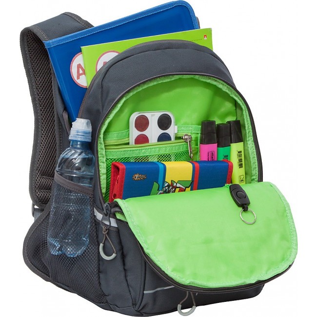 Рюкзак школьный Grizzly RB-150-2 серый - фото №4