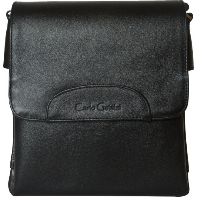 Кожаная мужская сумка Sale Carlo Gattini Moretta Черный Black - фото №1