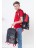 Рюкзак школьный с мешком Grizzly RB-258-1 черный-красный - фото №21