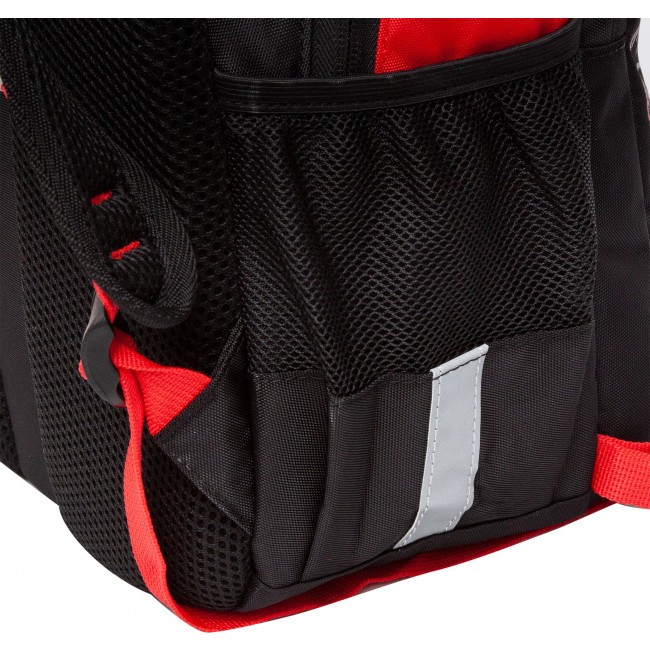 Рюкзак школьный с мешком Grizzly RB-258-1 черный-красный - фото №11