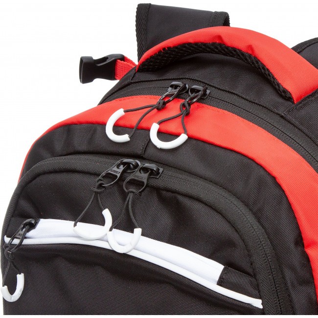 Рюкзак школьный с мешком Grizzly RB-258-1 черный-красный - фото №13