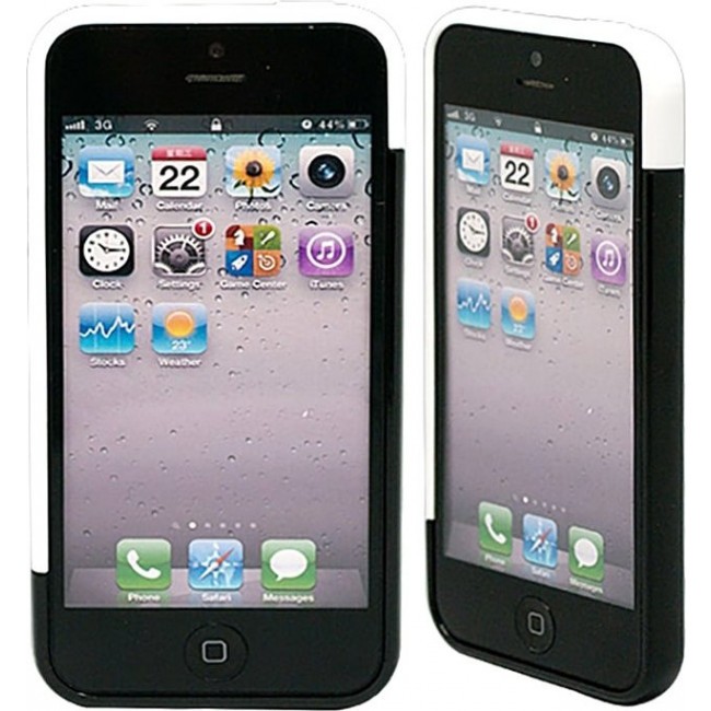 Чехол для iphone Kawaii Factory Бампер для iPhone 5/5s "Candy colors" White & black - фото №1