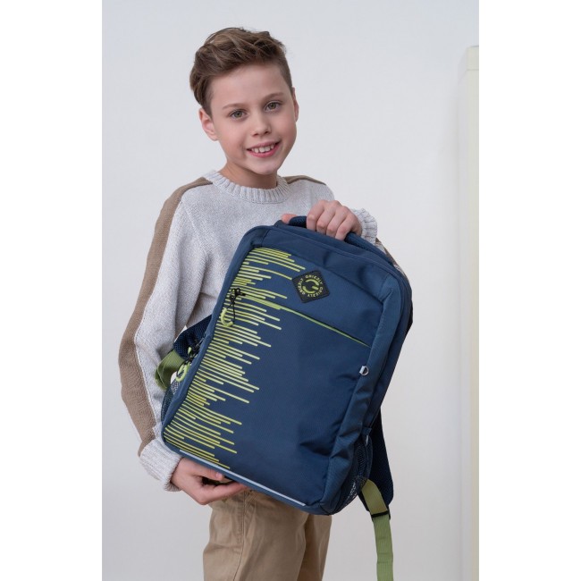 Рюкзак школьный Grizzly RB-256-6 синий - фото №17