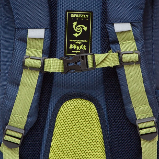Рюкзак школьный Grizzly RB-256-6 синий - фото №8