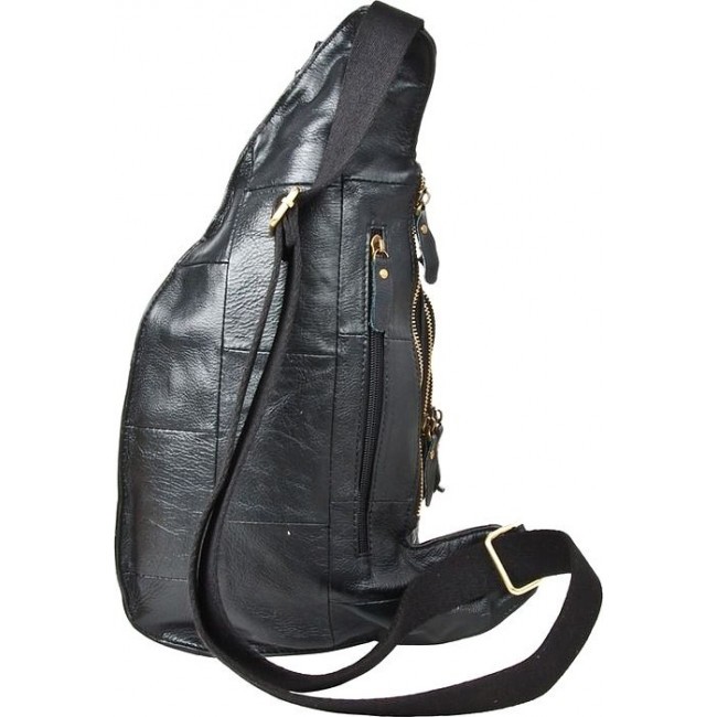 Кожаный мужской рюкзак Pola 3176 Черный - фото №3