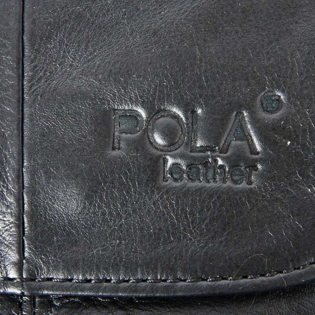 Кожаный мужской рюкзак Pola 3176 Черный - фото №6