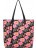 Женская сумка OrsOro D-036 Цветы на черном - фото №1
