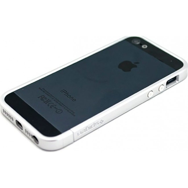 Чехол для iphone Kawaii Factory Бампер для iPhone 5/5s "Spigen" Серебряный - фото №3