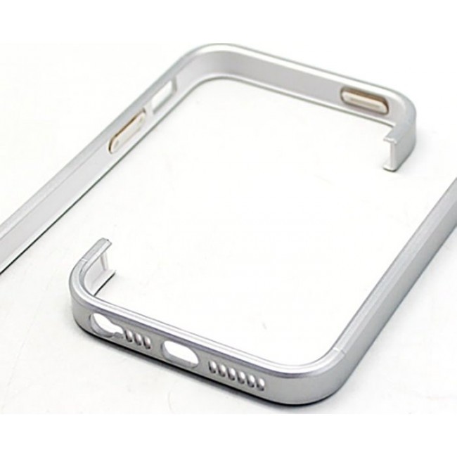 Чехол для iphone Kawaii Factory Бампер для iPhone 5/5s "Spigen" Серебряный - фото №4