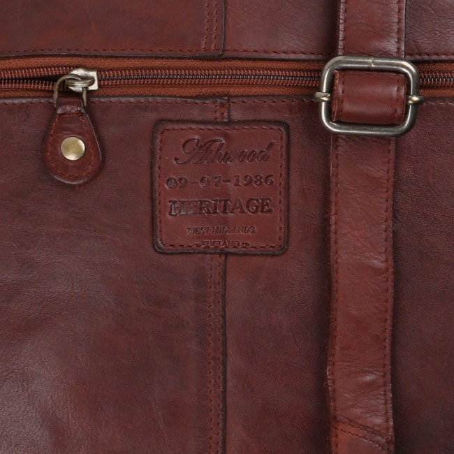 Сумка Ashwood Leather D-72 Cognac - фото №4