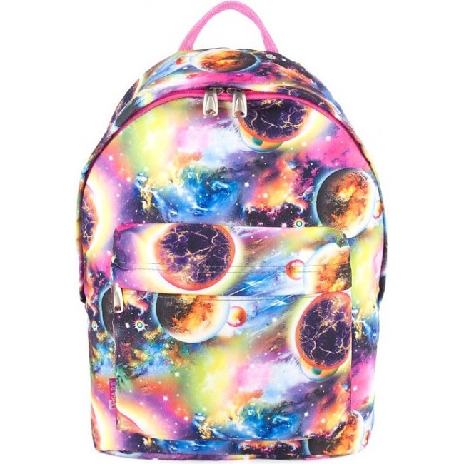 Школьный рюкзак с принтом космос Asgard P-5736 Cosmos Планеты Розовый - фото №1