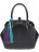 Женская сумка OrsOro D-120 Чёрный - голубой - фиолетовый - фото №1