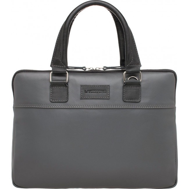 Деловая сумка Lakestone Anson Grey/Black Серый/Черный - фото №1