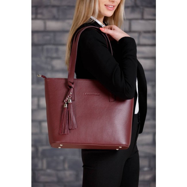 Женская сумка Lakestone Parrys Бордовый Burgundy - фото №8
