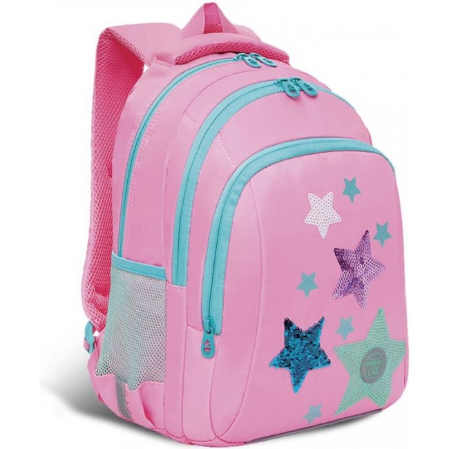 Школьный рюкзак Grizzly RG-162-2 розовый - фото №2