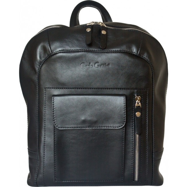 Кожаный рюкзак Carlo Gattini Oristano Черный Black - фото №1