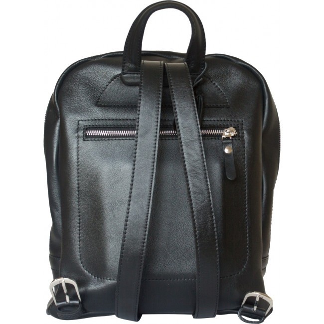 Кожаный рюкзак Carlo Gattini Oristano Черный Black - фото №3