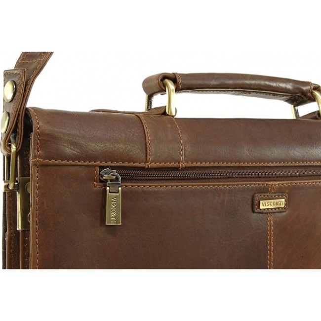 Мужская сумка Visconti VT6 - BENNETT Желтовато-коричневый Винтаж - фото №6