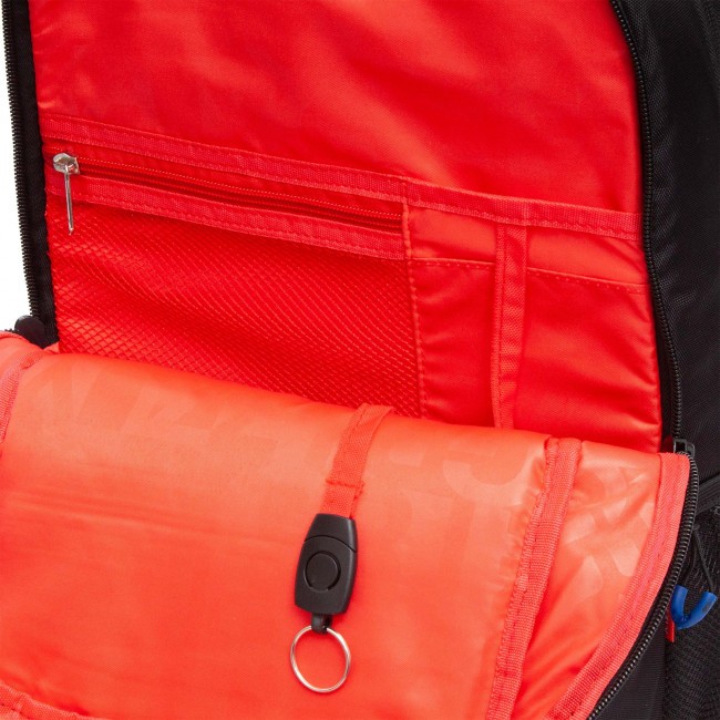 Рюкзак школьный Grizzly RB-256-6 черный-красный - фото №11
