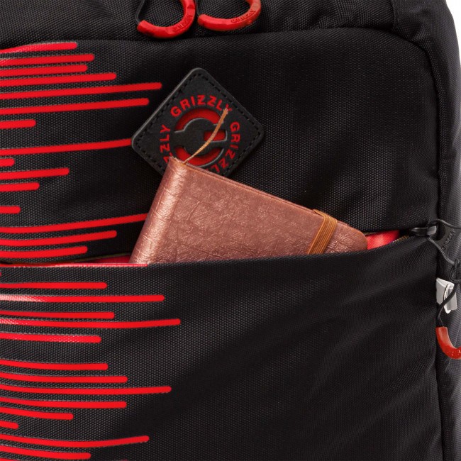 Рюкзак школьный Grizzly RB-256-6 черный-красный - фото №12