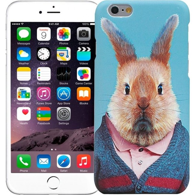 Чехол для iphone Kawaii Factory Чехол для iPhone 6/6s "Кролик в костюме" Цветной - фото №1