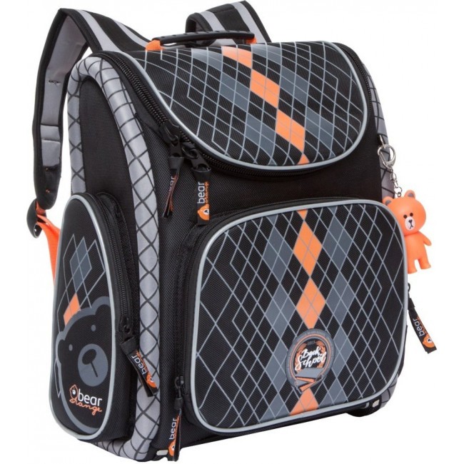 Рюкзак Orange Bear SI-22 Черный - оранжевый - фото №2