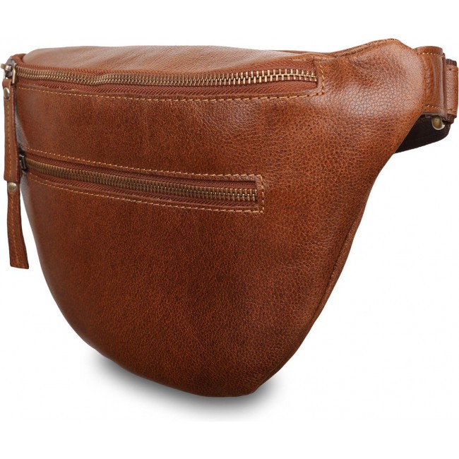 Поясная сумка Ashwood Leather M-54 Tan Светло-коричневый - фото №1