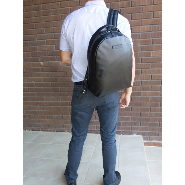 Кожаный рюкзак Carlo Gattini Ferramonti 3098-01 black - фото №5