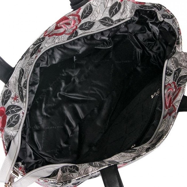 Женская сумка Nino Fascino 9937 A-S grey-black Черный - фото №4